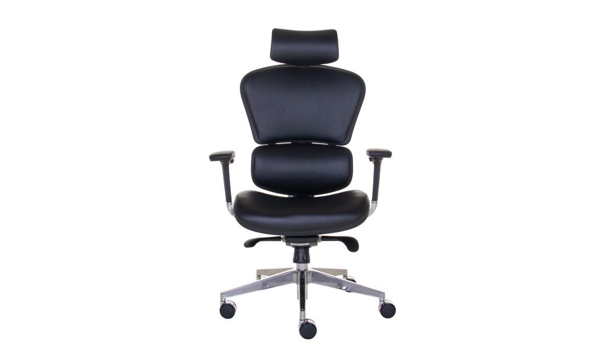 6. Sillon Ergonomico Hero Cuero Negro
