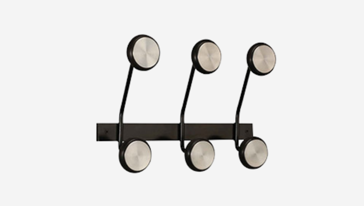 49. Perchero Stick Pared Doble Acero