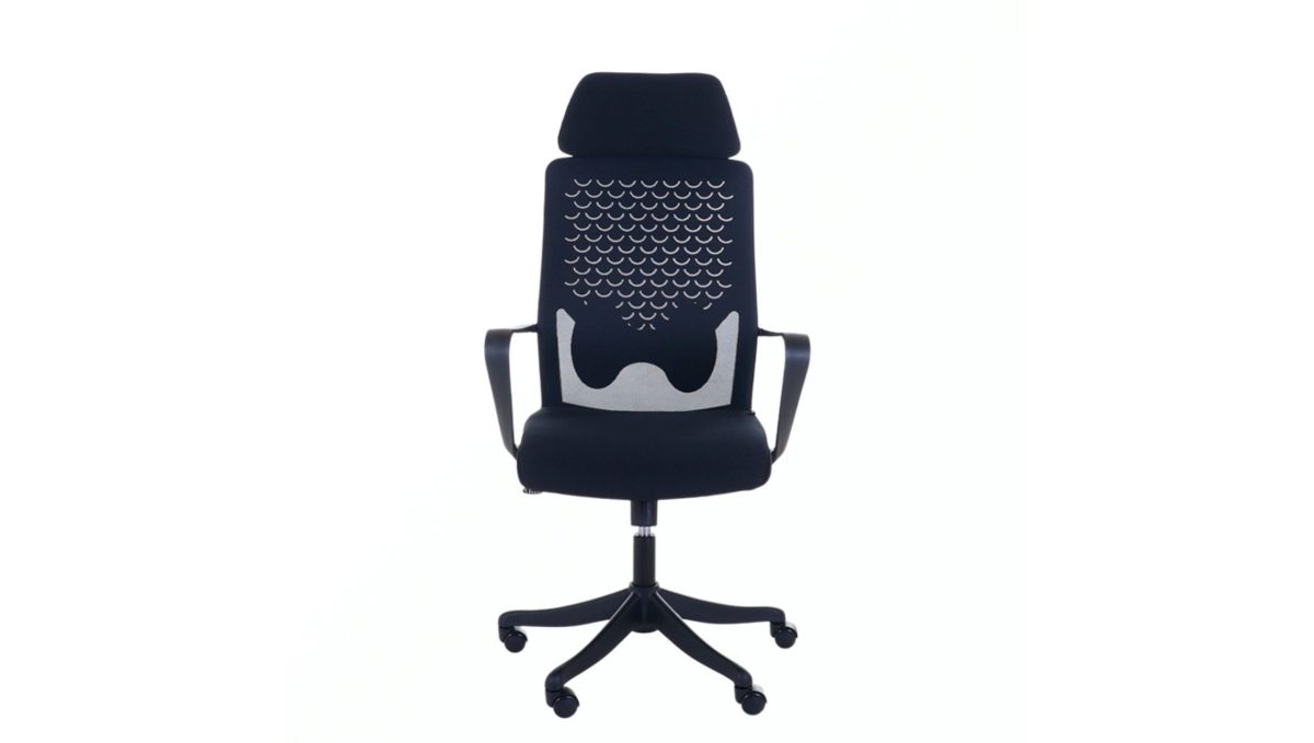 36. Silla Ergonomica Eliomi Negro Con Cabezal